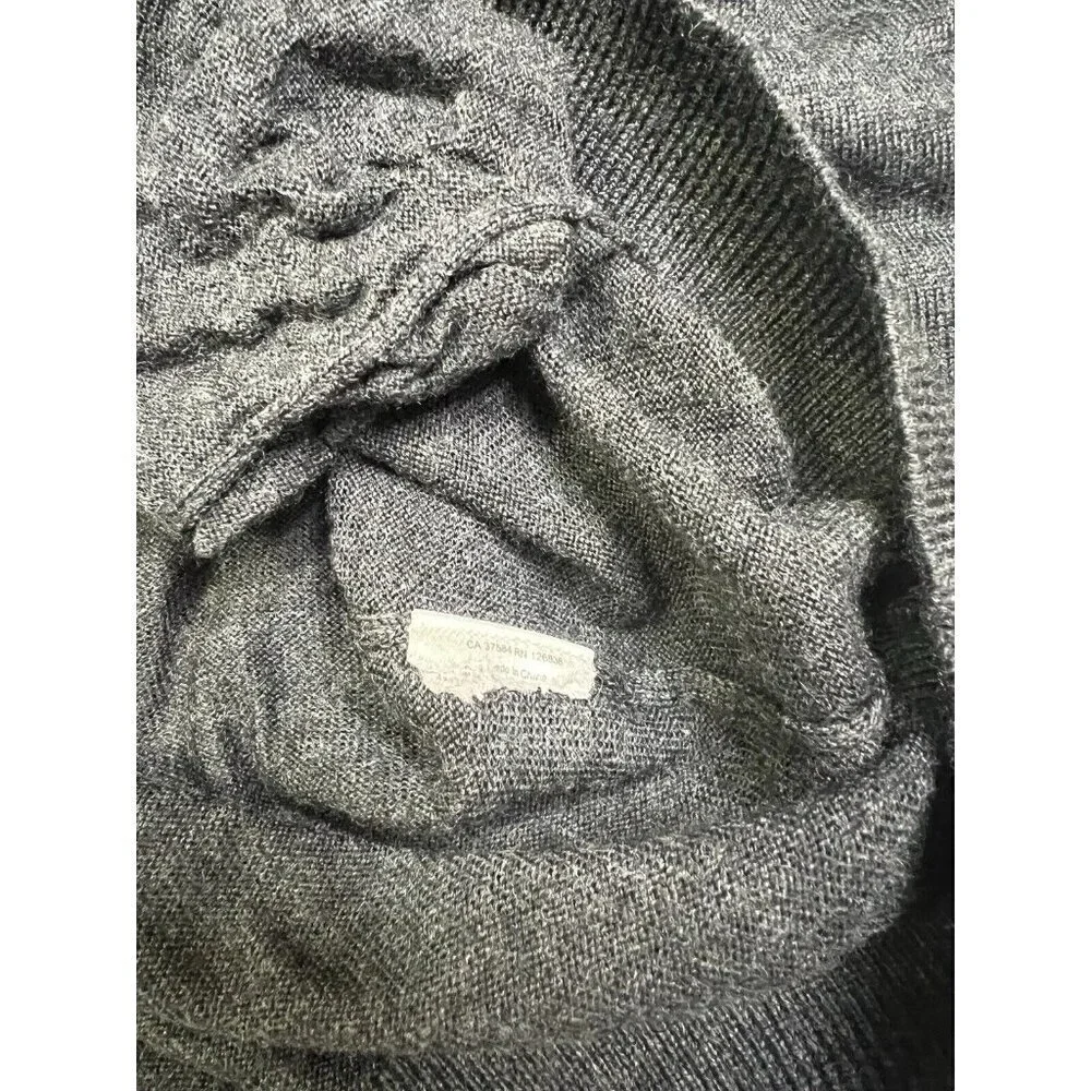 J Lindeberg Cardigan Sweater Mens XXL Fits Sz LARGE Gray Elbow Patch Pinehurst